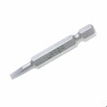 Urrea Urrea Industrial Grade Flat Power Bit, , 1/4" Hex Drive, 1-15/16"L x 1/4", 6F-8R Screw Size 14012